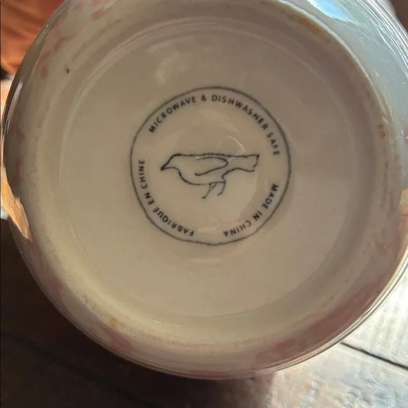 Anthropologie Pink Monogrammed Mug - Picture 3 of 4